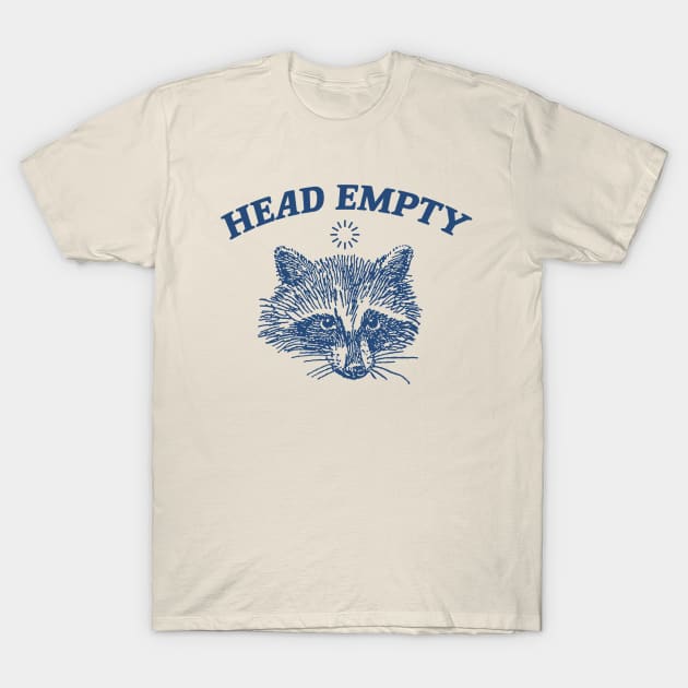 head empty raccoon shirt, Retro Cartoon T Shirt, Weird T Shirt, Meme T Shirt, Trash Panda T Shirt, Unisex T-Shirt by ILOVEY2K